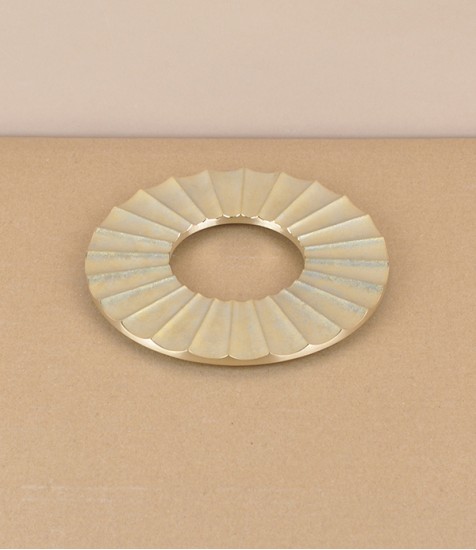 I-Hada Sand Cast brass trivet, Taiyo / Sun
