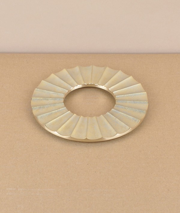 I-Hada Sand Cast brass trivet, Taiyo / Sun