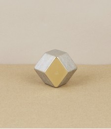 I-hada Sand Cast Brass Paper Weight, Rhombus