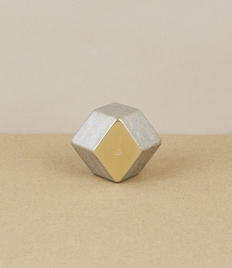 I-hada Sand Cast Brass Paper Weight, Rhombus
