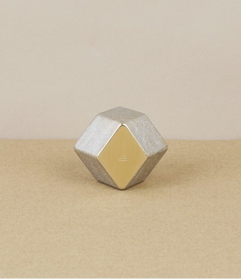 I-hada Sand Cast Brass Paper Weight, Rhombus