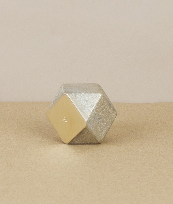 I-hada Sand Cast Brass Paper Weight, Square
