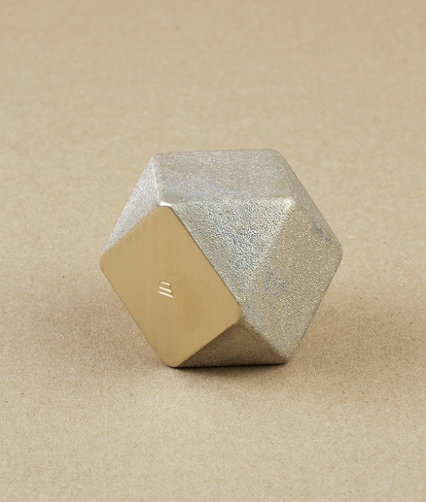 I-hada Sand Cast Brass Paper Weight, Square