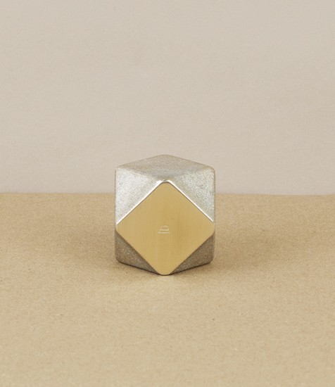 I-hada Sand Cast Brass Paper Weight, Square