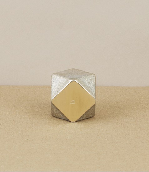 I-hada Sand Cast Brass Paper Weight, Square