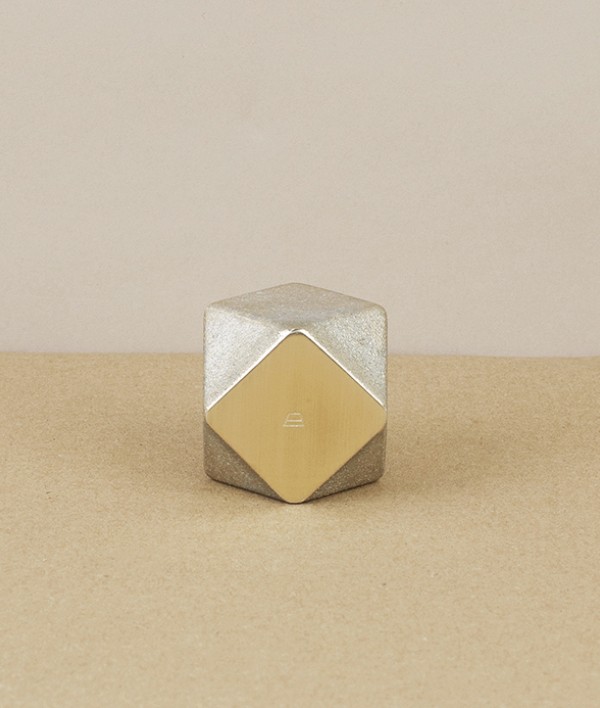 I-hada Sand Cast Brass Paper Weight, Square