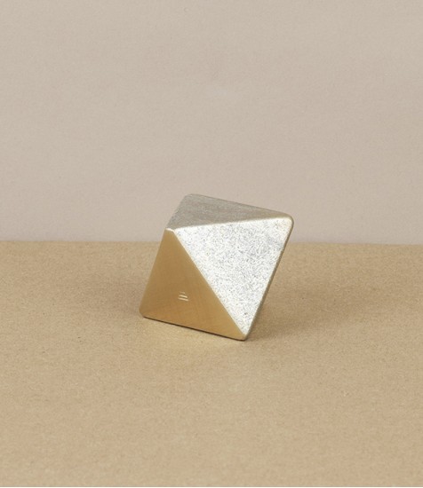 I-Hada Sand Cast Brass Paper Weight, Triangle