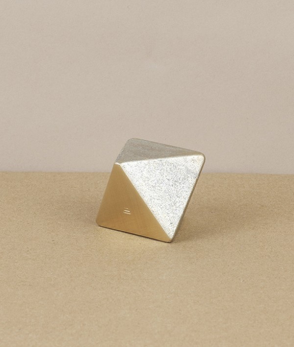 I-hada Sand Cast Brass Paper Weight, Triangle