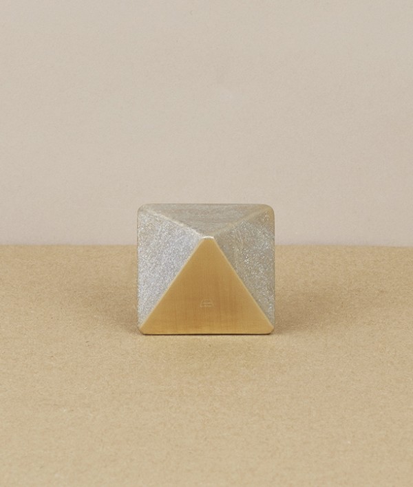 I-hada Sand Cast Brass Paper Weight, Triangle