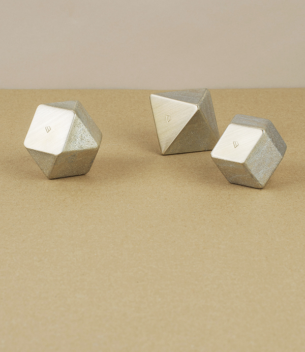 I-hada Sand Cast Brass Paper Weight, Triangle