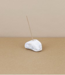 White Stone Incense Holder