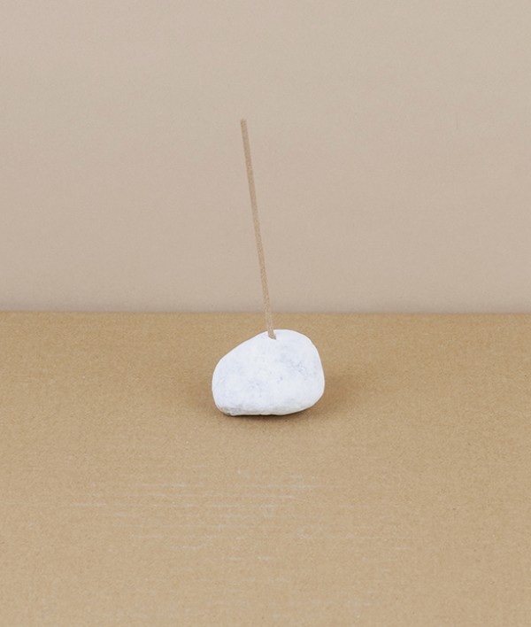 White Stone Incense Holder