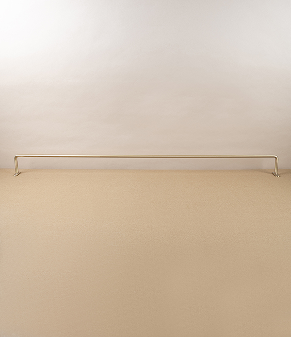 Brass Hanging Rail for Towels & Linens, Large