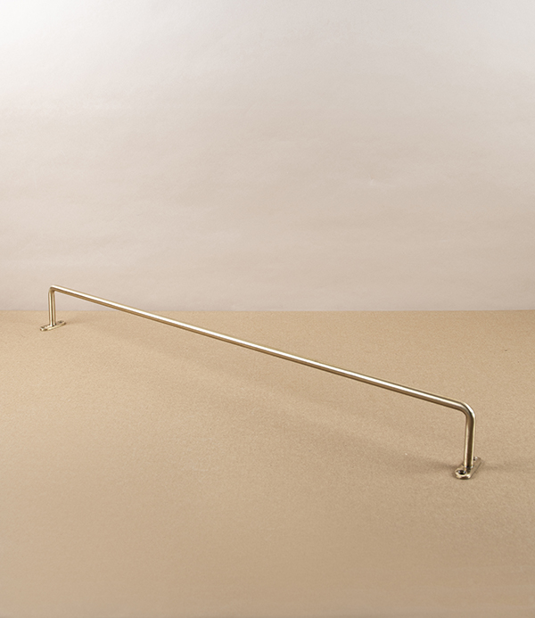 Brass Hanging Rail for Towels & Linens, Large