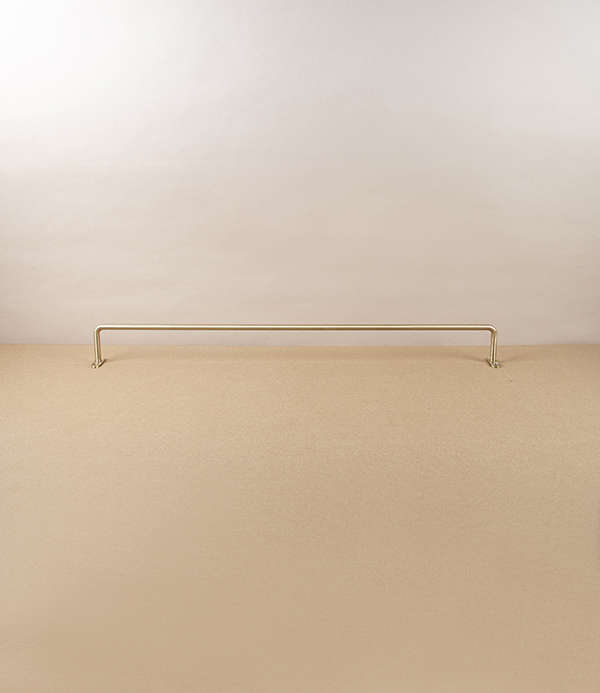 Brass Hanging Rail for Towels & Linens, Medium