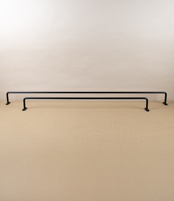 Iron Hanging Rail for Towels & Linens, Large