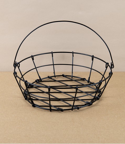 Iron Wire Round Basket, 21cm Diameter