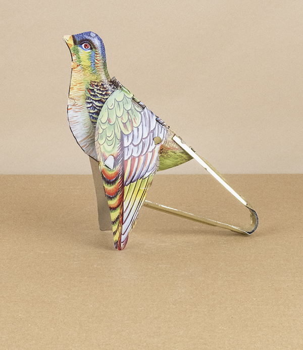 Indian ‘whistling sparrow’ tin toy