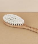 Swedish large bathing brush, oiled oak & horsehair