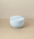 Concrete shaving cup and cedar soap