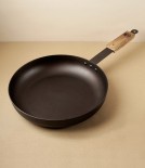 English Spun Iron Chef's Pan with British Oak Handle, 11"