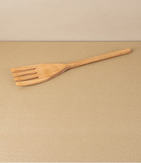 Cooking or Serving Fork, Cherry Wood, Italy