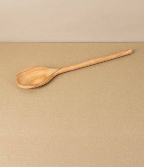 Cooking or Serving Spoon, Cherry Wood, Italy