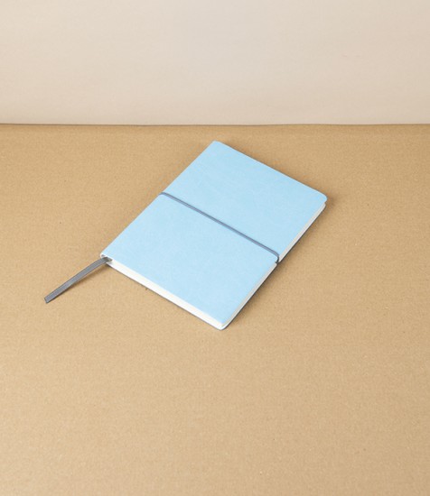 Italian Weekly Diary with Elastic, 2026, B6, Light Blue