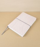 Italian Notebook with Elastic, A5, Plain, Rose