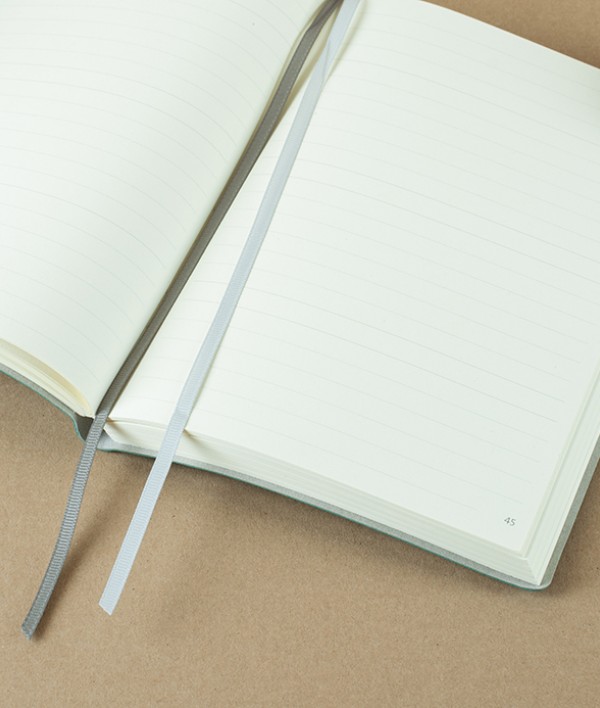 Italian notebook with elastic, A5, Lined, Black