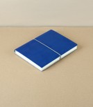 Italian Notebook with Elastic, B6, Dotted, Blue
