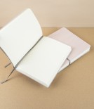 Italian Notebook with Elastic, B6, Plain, Rose