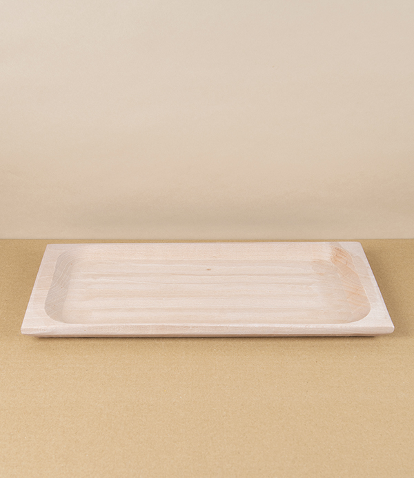 Rectangular Polenta Dish or Appetizer Tray, Beechwood