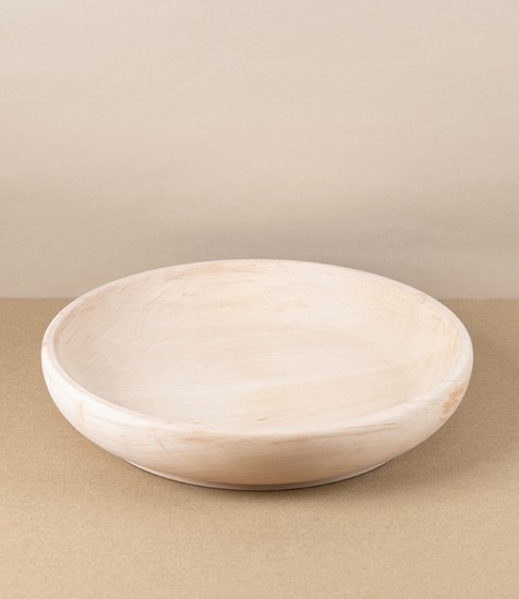 Italian Beechwood Serving Bowl, 30cm