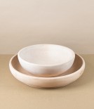 Italian Beechwood Serving Bowl, 30cm