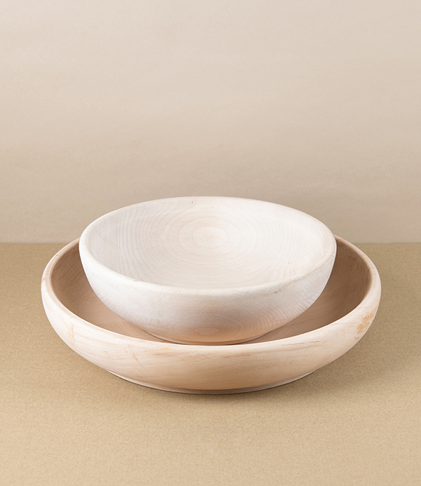 Italian Beechwood Serving Bowl, 30cm