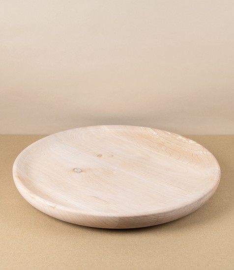 Italian Beechwood Polenta Plate or Serving Tray, 35cm