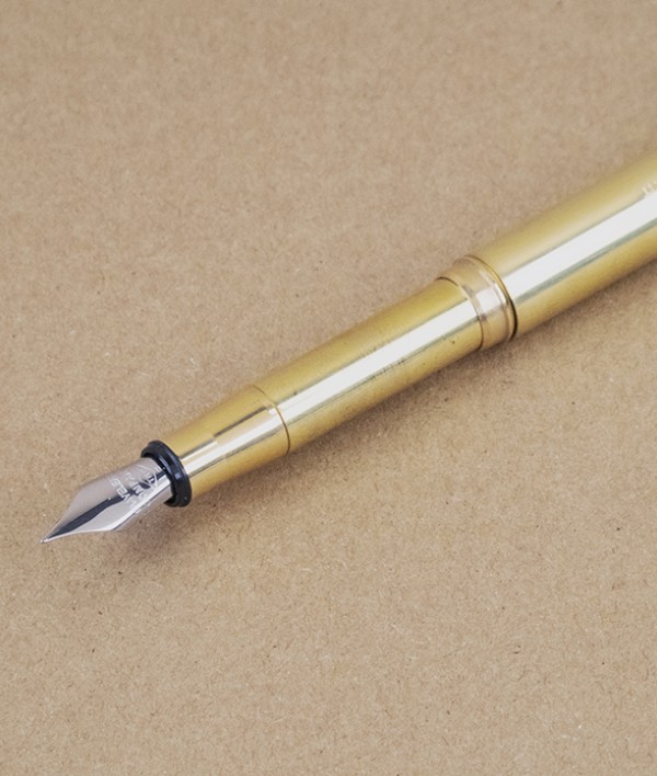 Japanese solid brass fountain pen