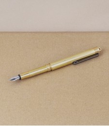 Japanese solid brass fountain pen