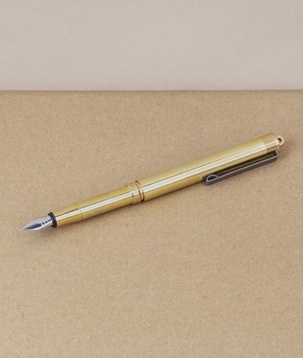 Japanese solid brass fountain pen