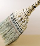 Gunma Japanese Three-Bundle Broom or Sweeper, Woven Sorghum