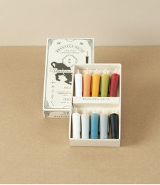Japanese Rice Wax Small Candles, Earth Colours