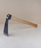 Japanese grub hoe, carbon steel & birch