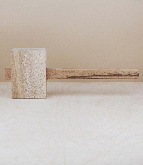 Japanese Oak Carpenter’s Mallet, Kakugi