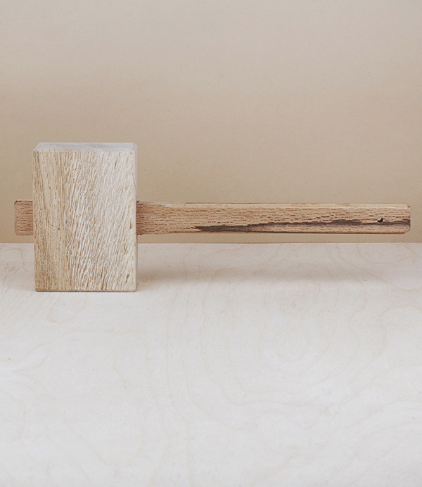 Japanese Oak Carpenter’s Mallet, Kakugi