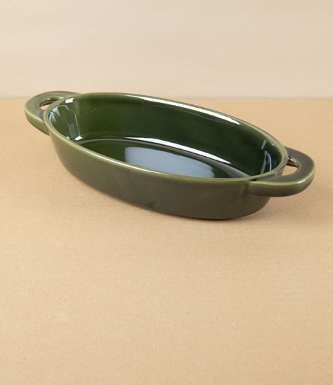 Japanese Ceramic Oval Baking Dish