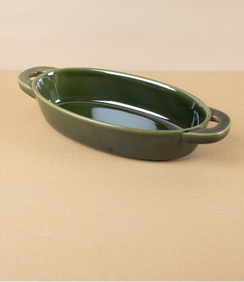 Japanese Ceramic Oval Baking Dish