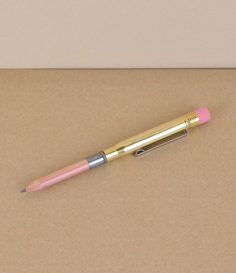 Japanese pocket pencil, brass