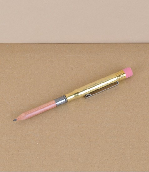 Japanese pocket pencil, brass