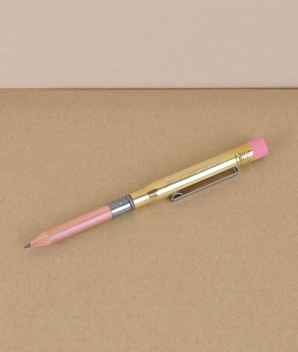 Japanese pocket pencil, brass